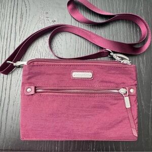 Baggallini Subway Small Ruby Red Crossbody Bag